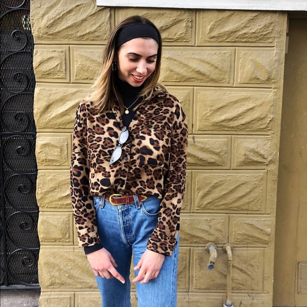 Leopard Print Blouse